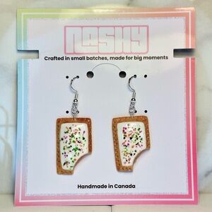 Bitten Pumpkin Pie Pop-Tart - Handmade Earrings